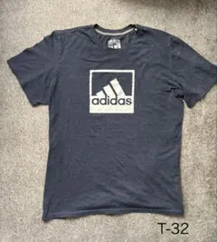 USA古着　adidas ネイビー Tシャツ 2X