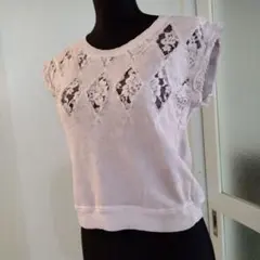 DIESEL　ディーゼル　コットン ニットレース　ノースリーブ トップス