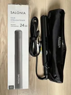 SALONIA ヘアストレートナー 24mm ブラック