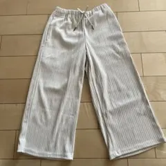 GU リブワイドパンツ　120