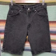 95年製 USA製 Levi's 550 ブラックデニムショーツ W33 - メルカリ