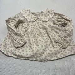 MONBEBE 花柄 長袖ブラウス M