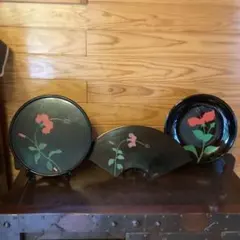 琉球漆器３点中古品