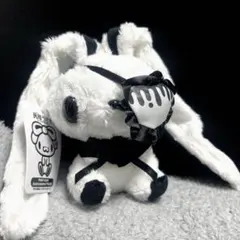 汎用うさぎ ぬいぐるみマスコット モノトーンパンダ 希少 - メルカリ