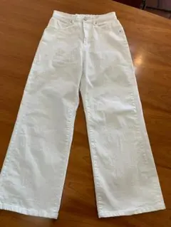 新品未使用 ホワイト ワイドパンツ サイズL 14 WHART