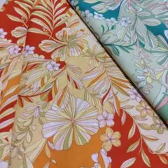 キャシーマム　ハワイアン生地 ハッピーフラワー　ハギレ