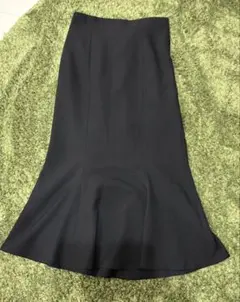 ブラック フレアスカート ゴムウエスト
