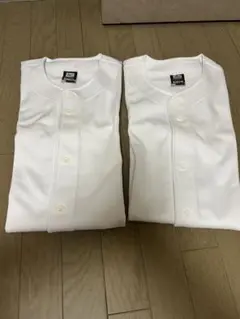 ホワイトボタン付きユニフォーム2枚セット