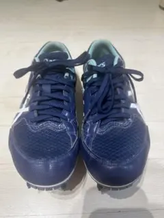 ASICS ネイビー スパイクシューズ