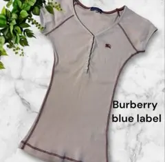 極美品☆バーバリーブルーレーベルトップス