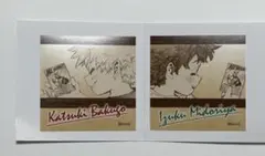 僕のヒーローアカデミア　原画展　スクエアステッカーコレクション　爆豪　緑谷