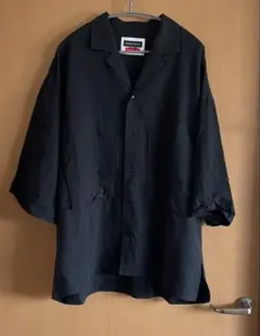 MAISON SPECIAL オープンカラーシャツ 黒のサムネイル