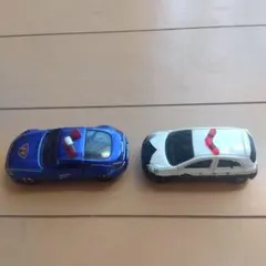パトカー ミニカーセット 青 白