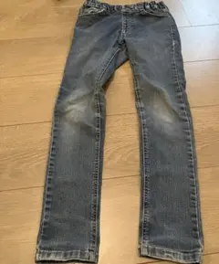 branshes スキニーデニムパンツ ウエストゴム ブルー