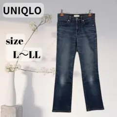 UNIQLO ユニクロ パンツ ジーンズ ネイビー L～LLサイズ相当　686