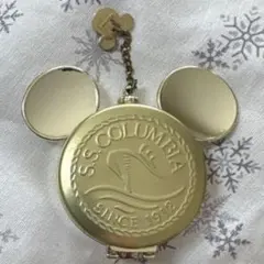 Disney SSコロンビア号 　　　　　　　　　　　　懐中時計風 缶ケース