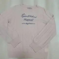 mezzo piano LL ピンク 長袖カットソー