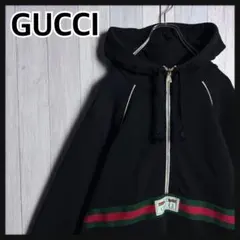 格安✨️GUCCI ビジュー装飾 フリルブラウス 長袖 ブラック - メルカリ