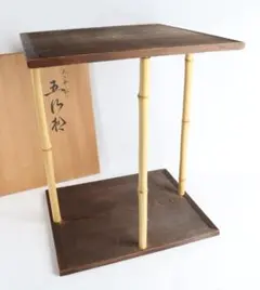 茶道具 花所望 七事 花台 国産極上杉 花水注 小刀 花所望セット 紙箱 茶道具 花所望 七事 花台 国産極上杉 花水注 小刀 花所望セット 紙箱