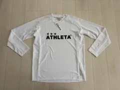 新品タグ付　アスレタ　ATHLETA 長袖プラクティスTシャツ　ホワイト　ＸＬ