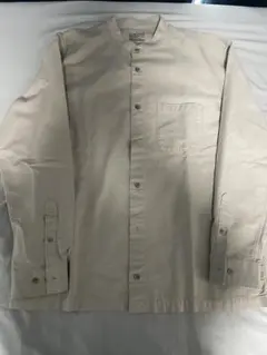 【美品】【まとめ買いでお得】無印良品　長袖シャツ　ベージュ　L