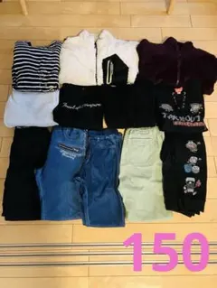 キッズ服セット 女の子150 12枚セット　冬服　春服