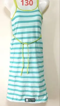 GAP kidsギャップ キッズ ノースリーブ ワンピース 130 綿100％のサムネイル
