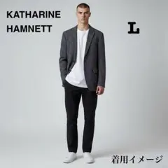 ラ*モ様 希少 キャサリン ハムネットヴィンテージ シルク混 ストライプ シルクのサムネイル