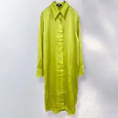 新品✨アパリス APPARIS シャツワンピース 長袖 光沢感 綺麗め XXS