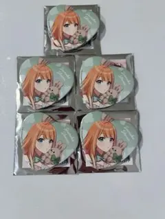 学園アイドルマスター 紫雲 清夏 GIGO ハート缶バッジ 5点