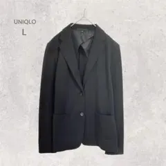 UNIQLO ユニクロ　黒ジャケット　フォーマル　通勤通学　柔らか素材