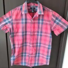 GapKids 半袖シャツ US XL ピンク・青チェック