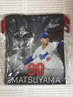 中日ドラゴンズ　ガチャ　松山選手　巾着