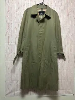 【80sヴィンテージ】バーバリー トレンチコート 紺タグ レザーバックル 英国製