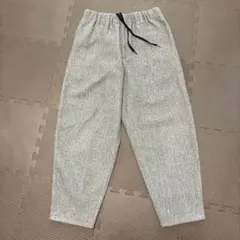 GUメンズ グレー ワイドパンツ イージーパンツ