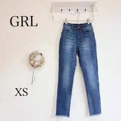 グレイル　GRL スキニーデニム XS カットオフ　ズボン