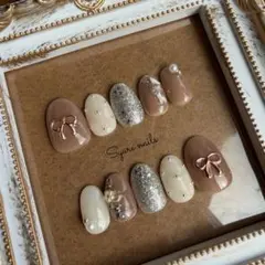 【現品】新作❤︎和装ネイルチップ 成人式 卒業 袴 振袖 着物くすみカラー ピンク