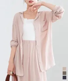 ⭐️【新品未使用】シャツ カーディガン トップス 夏 アウター 羽織り 長袖