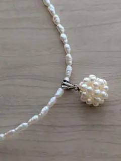 R*I様 淡水パール ネックレス パールチャーム付き