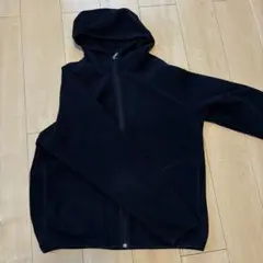 ユニクロ　フリースフード付きパーカー　メンズ Lサイズ　紺色