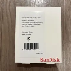【新品未開封】SanDisk / 2TB / 外付けSSDのサムネイル