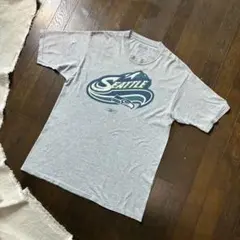 Reebok シアトル・シーホークス NFL Tシャツ グレー ビッグプリント