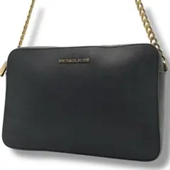 良品✨人気 マイケルコース カメラ ショルダーバッグ レザー 本革 ネイビー