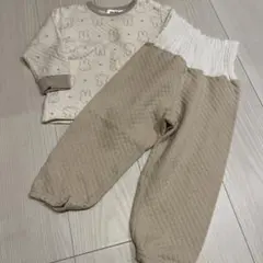 miffy うさぎ柄 ベビーパジャマ 90