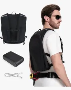 冷水服 1438cm²広範囲冷却 10000mAhバッテリー付き 冷却ベスト - メルカリ