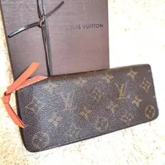 【美品】ルイヴィトン モノグラム長財布ポルトフォイユクレマンスジッピーウォレット