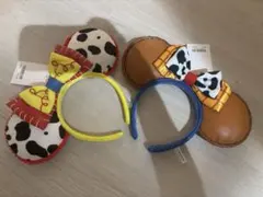 パーク完売】ディズニー カチューシャ ウッディ ジェシー 2点セット