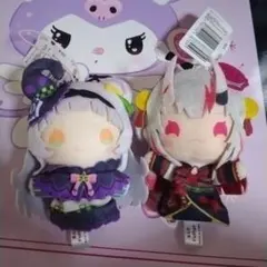 ホロライブ 指パペットぬいぐるみ　百鬼あやめ　紫咲シオン　2期生