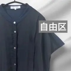 自由区 シフォン ブラウス ノースリーブ