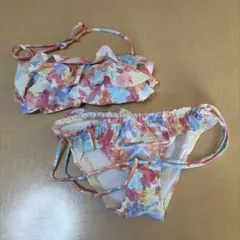 PEAK&PINE セパレート水着 花柄 フリルのサムネイル
